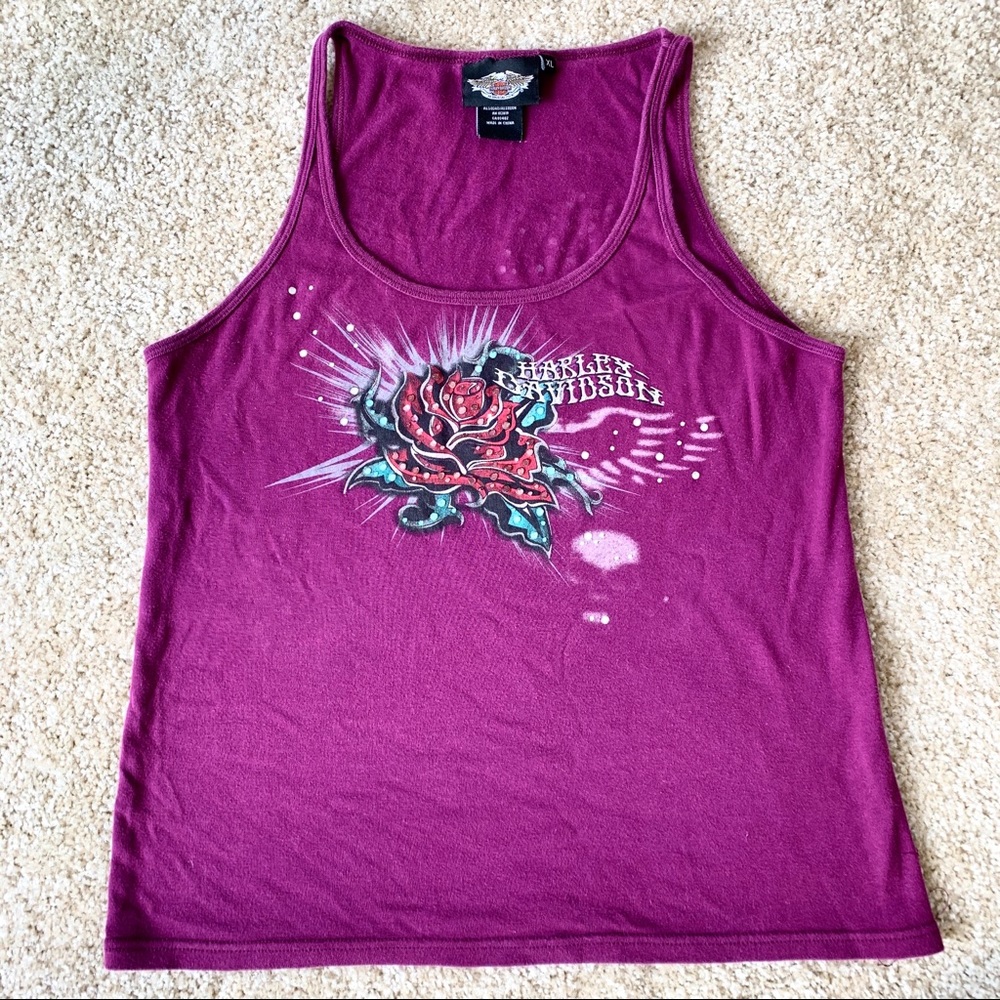 Harley Davidson Tank Top | Sz XL purple